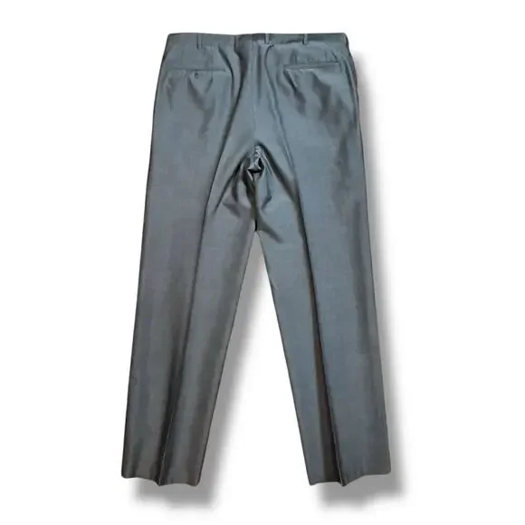 VTG G Handleman 2-Piece Suit Mens Gray Semi-Sharkskin Custom Made Size 44